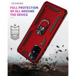 Wholesale Samsung Galaxy S20+ Plus (6.7in) Tech Armor Ring Grip Case with Metal Plate (Red)